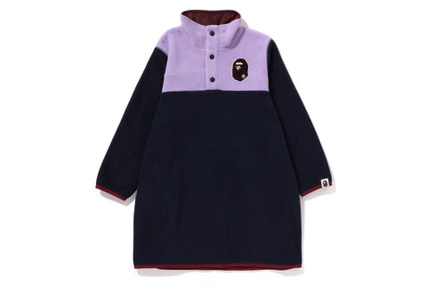 APE HEAD COLOR BLOCK FLEECE ONEPIECE