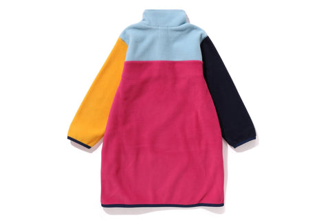 APE HEAD COLOR BLOCK FLEECE ONEPIECE