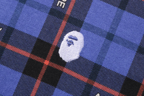 BAPE LOGO CHECK RELAXED FIT POLO