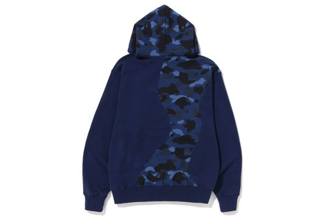 COLOR CAMO COLLEGE CUTTING RELAXED FIT HOODIE