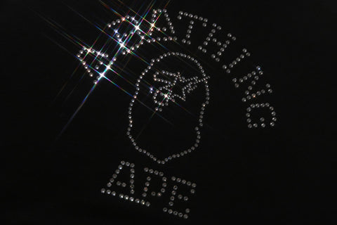 RHINESTONE COLLEGE PULLOVER HOODIE