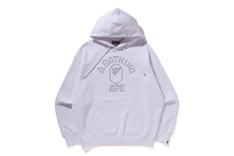 RHINESTONE COLLEGE PULLOVER HOODIE