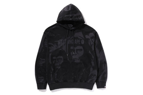 OVERALL GARMENT DYED PHOTO PULLOVER HOODIE