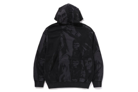 OVERALL GARMENT DYED PHOTO PULLOVER HOODIE