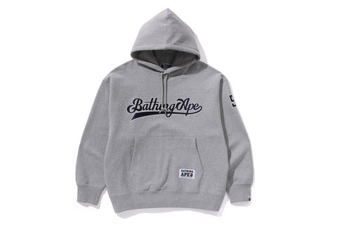 BASEBALL LOGO RELAXED FIT PULLOVER HOODIE