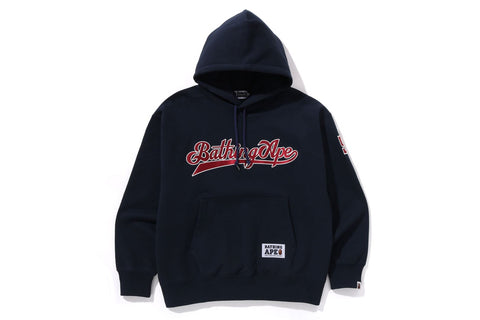BASEBALL LOGO RELAXED FIT PULLOVER HOODIE