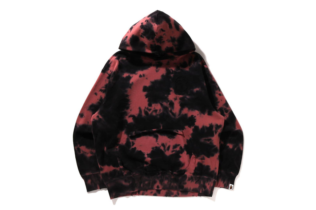 DESTROYED BLEACH LOGO RELAXED FIT PULLOVER HOODIE