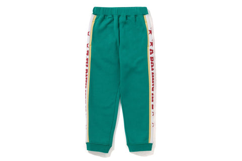 A BATHING APE COLOR BLOCK SWEAT PANTS