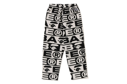 LUX SPORT PATTERN OVERSIZED SWEAT PANTS