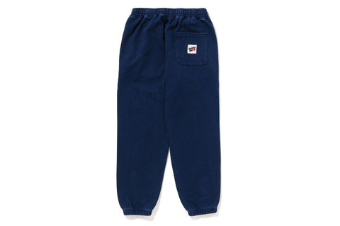 APE HEAD ONE POINT INDIGO SWEAT PANTS