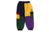 APE  HEAD COLOR BLOCK FLEECE PANTS