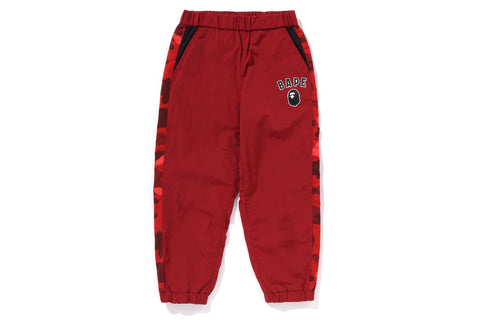 COLOR CAMO BLOCK TRACK PANTS