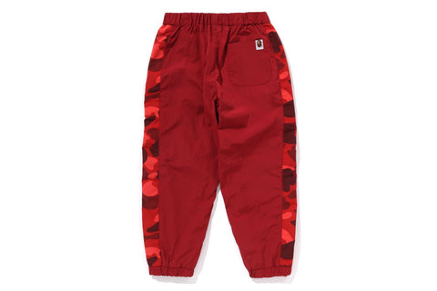 COLOR CAMO BLOCK TRACK PANTS