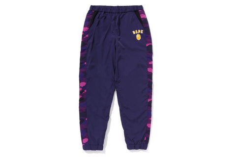 COLOR CAMO BLOCK TRACK PANTS