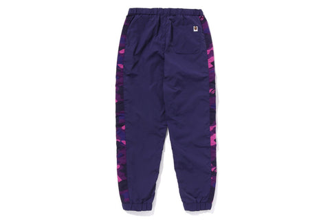 COLOR CAMO BLOCK TRACK PANTS