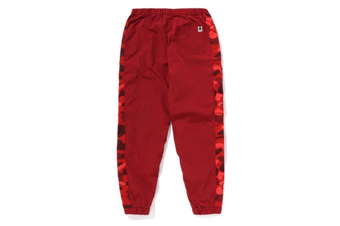 COLOR CAMO BLOCK TRACK PANTS