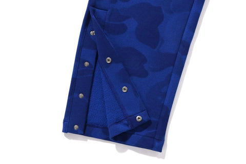 INK CAMO WIDE LEG SNAP DETAIL TRACK PANTS