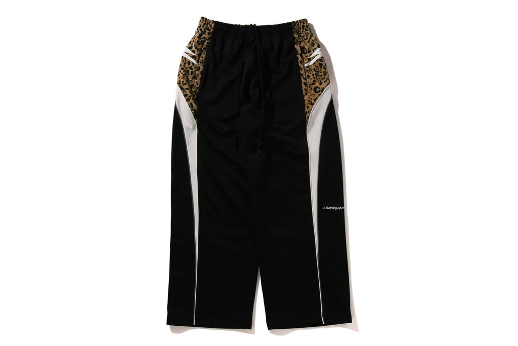 WILD LEOPARD PATTERN OVERSIZED FIT TRACK PANTS