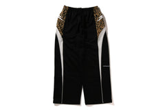WILD LEOPARD PATTERN OVERSIZED FIT TRACK PANTS