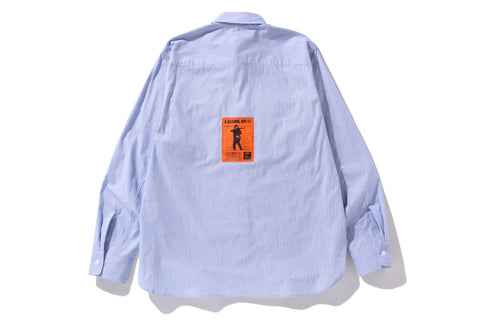 MILITARY STRIPE RELAXED FIT SHIRT