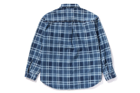 BAPE CHECK DENIM SHIRT