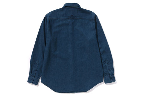 APE HEAD ONE POINT DENIM SHIRT