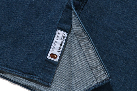 APE HEAD ONE POINT DENIM SHIRT