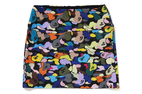 MULTI CAMO MINI SKIRT