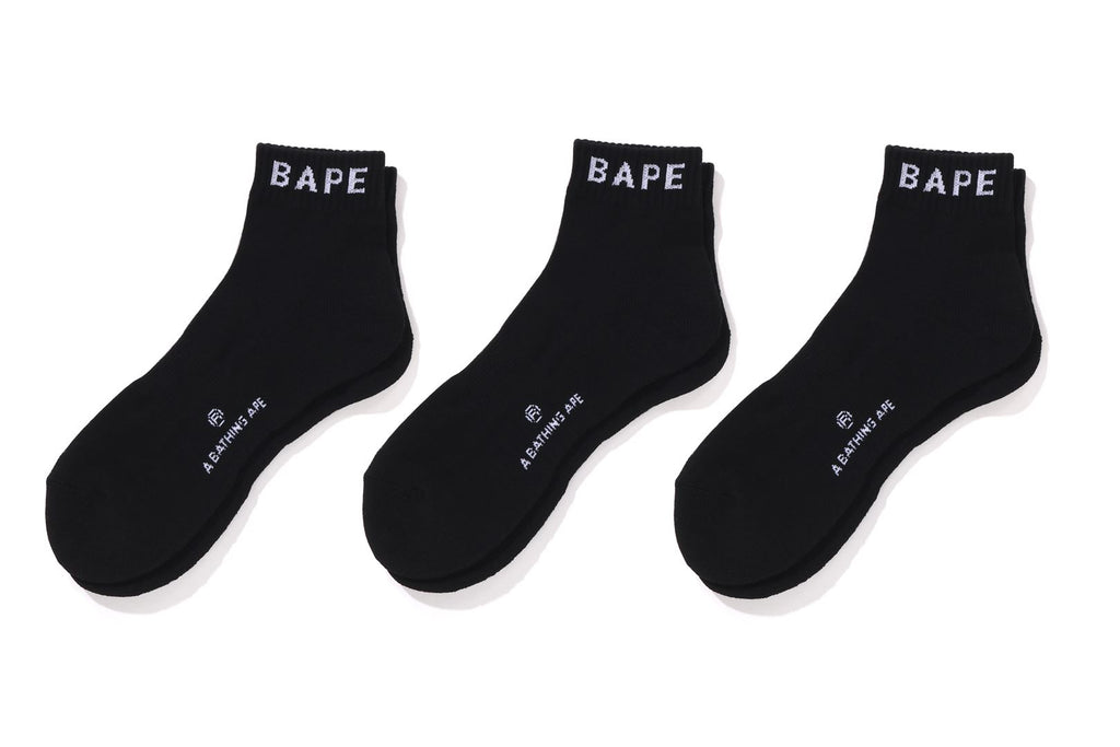 BAPE ANKLE SOCKS 3 PAIRS