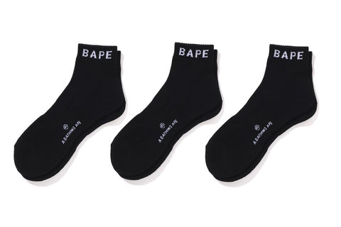 BAPE ANKLE SOCKS 3 PAIRS