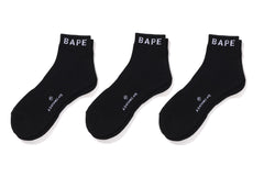 BAPE ANKLE SOCKS 3 PAIRS