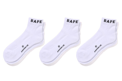 BAPE ANKLE SOCKS 3 PAIRS