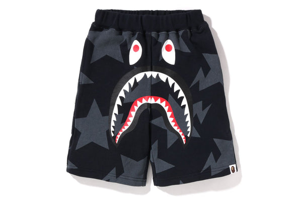 Bape shark hot sale shorts black