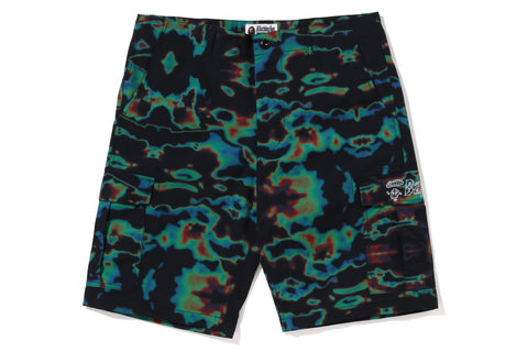 BAPE THERMOGRAPHY CARGO SHORTS