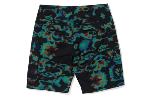 BAPE THERMOGRAPHY CARGO SHORTS