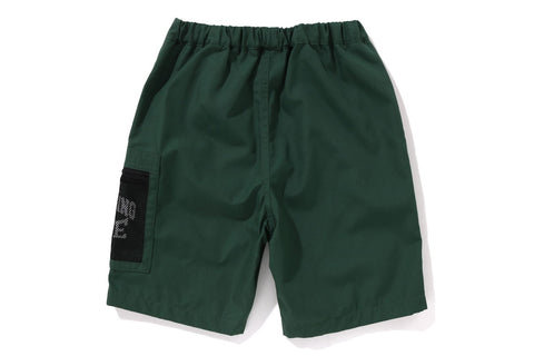 A BATHING APE MESH POCKET SHORTS