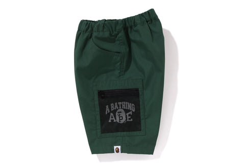 A BATHING APE MESH POCKET SHORTS
