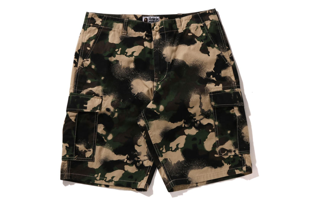 MAP CAMO REGULAR FIT CARGO SHORTS