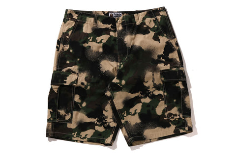 MAP CAMO REGULAR FIT CARGO SHORTS