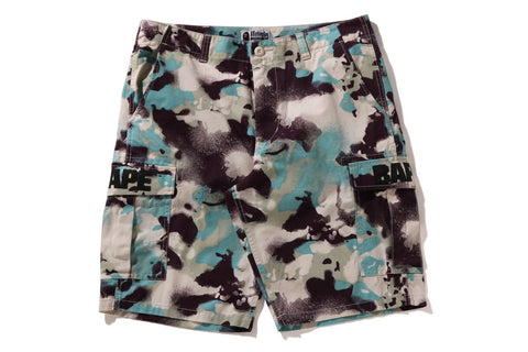 MAP CAMO REGULAR FIT CARGO SHORTS