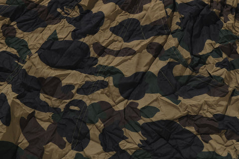 CRINKLE EFFECT 1STCAMO REGULAR FIT CLIMBING SHORTS