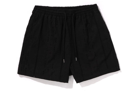 EMBROIDERY RELAXED FIT SHORTS