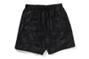 SOLID CAMO BATHING APE LOGO SHORTS