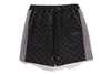 COLLEGE MONOGRAM RELAXED FIT SWEAT SHORTS