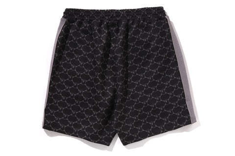COLLEGE MONOGRAM RELAXED FIT SWEAT SHORTS
