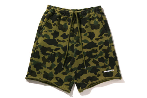 1ST CAMO HEAVY WASHED RELAXED FIT SWEAT SHORTS