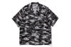 PALM TREE CAMO OPEN COLLAR POCKET SS SHIRT
