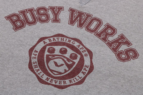 BAPE BUSY WORKS CREWNECK