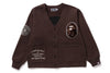 COLLEGE BADGES SWEAT CARDIGAN