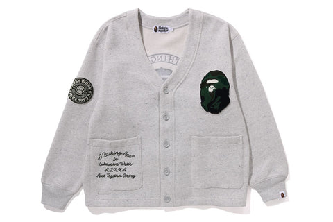 COLLEGE BADGES SWEAT CARDIGAN